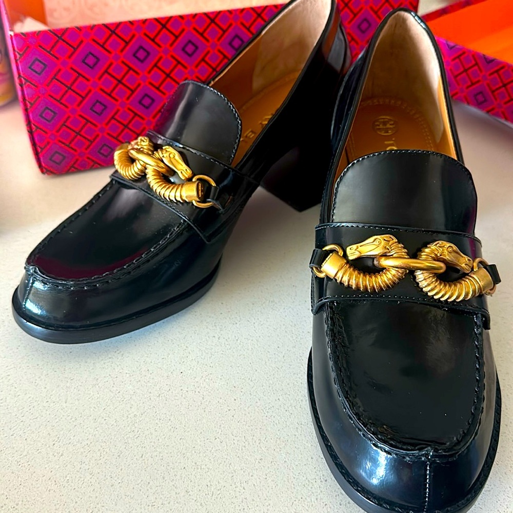 Tory Burch Jessa Pump in Box Calf Leather in Size 9